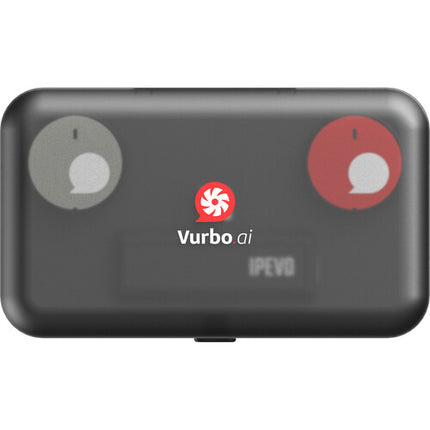 IPEVO Vocal Sistema inalámbrico portátil para 2 personas con batería 8h y licencia Vurbo.ai 10h