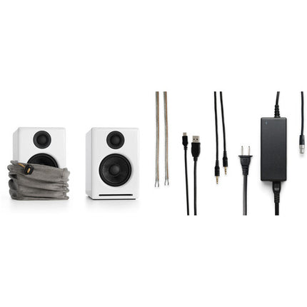 Audioengine A2+ Next Gen Altavoces Bluetooth 30W RMS Blancos Piano