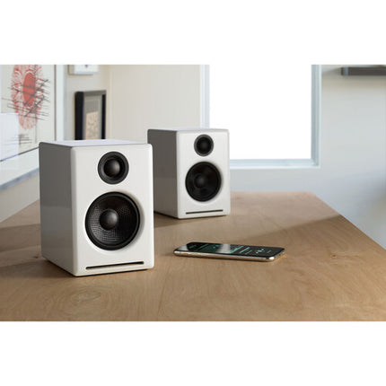 Audioengine A2+ Next Gen Altavoces Bluetooth 30W RMS Blancos Piano