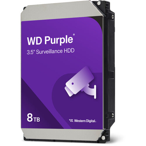 WD 8TB Purple Disco Interno Vigilancia 3.5" SATA III 256MB Cache