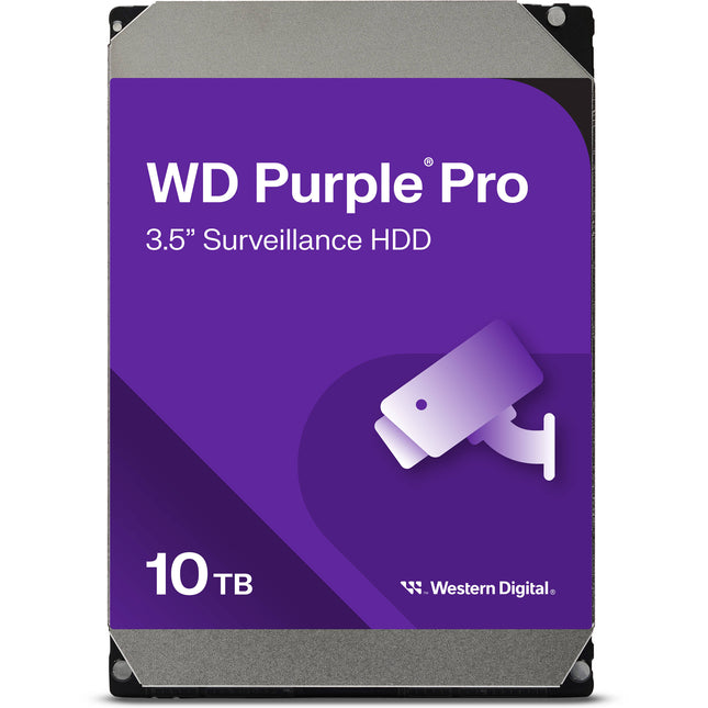WD 10TB Purple Pro Disco Duro Interno para Vigilancia 7200 rpm SATA III 3.5"
