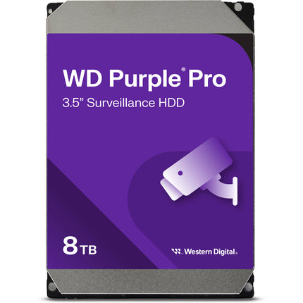 WD 8TB Purple Pro Disco Duro Interno 3.5" SATA III 7200 rpm 256MB Cache 5 Años Garantía