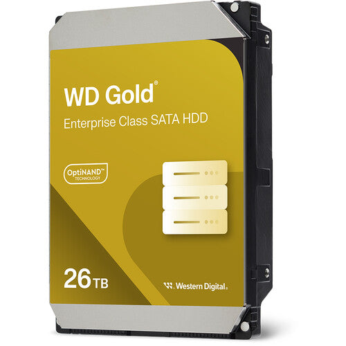 WD 26TB Gold HDD interno empresarial 3.5" 7200 rpm SATA III
