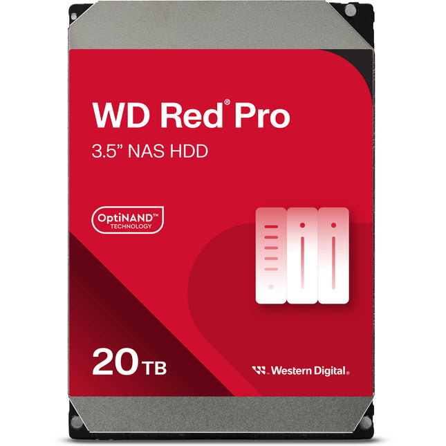 WD 20TB Red Pro HDD NAS Interno 3.5" 7200 rpm SATA III 512MB Cache 2-Pack