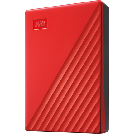 WD 5TB My Passport Disco Duro Externo USB 3.2 Gen 1 Rojo 256-Bit AES