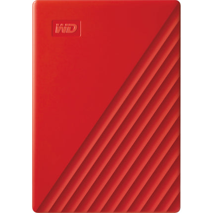 WD 5TB My Passport Disco Duro Externo USB 3.2 Gen 1 Rojo 256-Bit AES