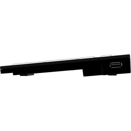 Logickeyboard XL Print NERO Teclado PC Slim Line Blanco con Letras Negras y Dos Puertos USB 2.0