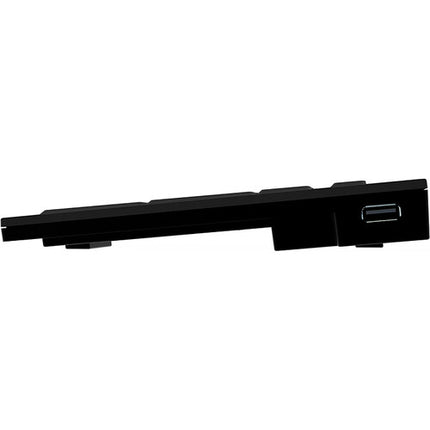 Logickeyboard XL Print NERO teclado para PC línea Slim impresión blanca sobre negro 2 puertos USB
