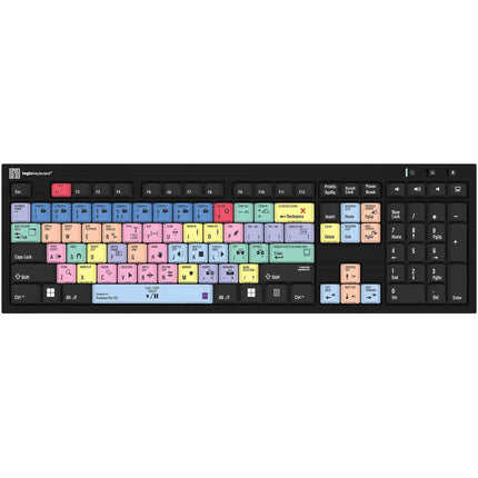 Logickeyboard Adobe Premiere Pro CC Nero Teclado Cableado USB con Puertos USB 2.0