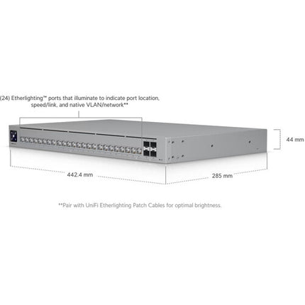 Ubiquiti Pro HD 24 Puertos 2.5G 10G Switch Gestionado con Pantalla Táctil