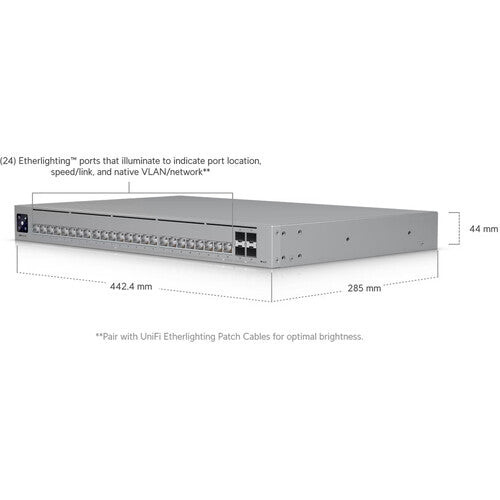 Ubiquiti Pro HD 24 Puertos 2.5G 10G Switch Gestionado con Pantalla Táctil
