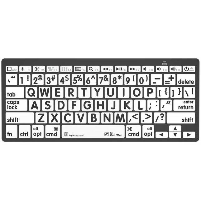 Logickeyboard Mini Teclado Bluetooth Impresión Grande 32.8' Compatible Apple