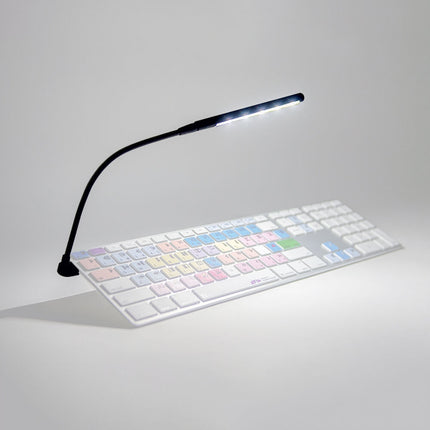 Logickeyboard LogicLight V2 Lámpara LED para teclado USB con 10 LEDs regulables brazo ajustable negra