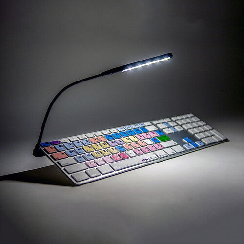 Logickeyboard LogicLight V2 Lámpara LED para teclado USB con 10 LEDs regulables brazo ajustable negra