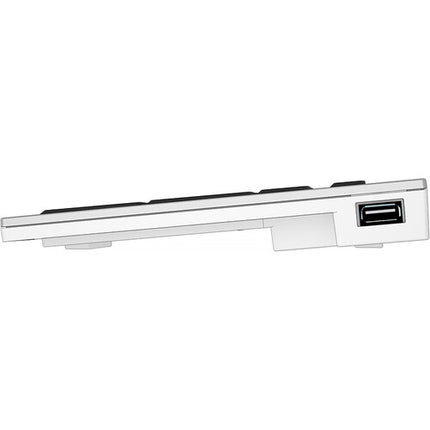 Logickeyboard Large Print ALBA Mac Pro Teclado Americano Blanco sobre Negro con Luz USB