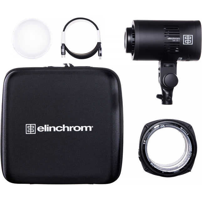 Elinchrom LED 100 C RGB Monoluz LED Kit 3000 Lux 5600K Batería USB-C