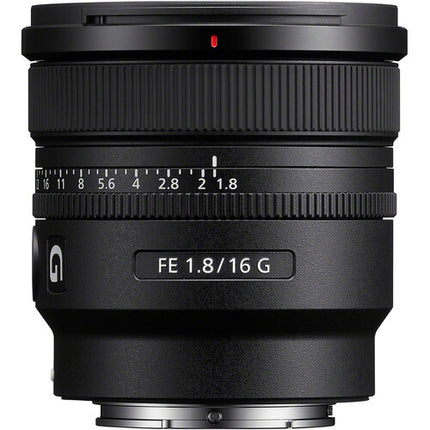 Sony FE 16mm f1.8 G Objetivo Gran Angular para Full Frame con Motor Dual AF