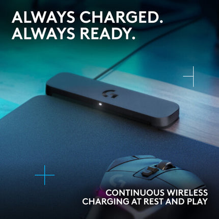 Logitech G POWERPLAY 2 Base de carga inalámbrica para ratón con cable USB-A de 1.8m y perfil delgado
