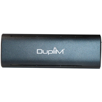 DupliM Carcasa SSD M.2 USB-C 3.2 Gen 2x2 20 Gb/s LED Azul Verde