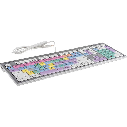 Logickeyboard ALBA Mac Teclado Final Cut Pro X con conexión USB cableada y teclas scissor-switch