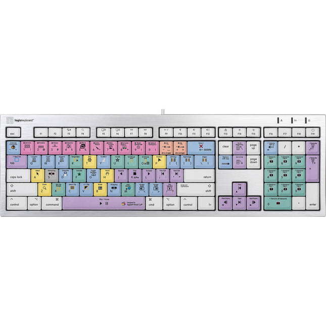 Logickeyboard ALBA Mac Teclado Final Cut Pro X con conexión USB cableada y teclas scissor-switch