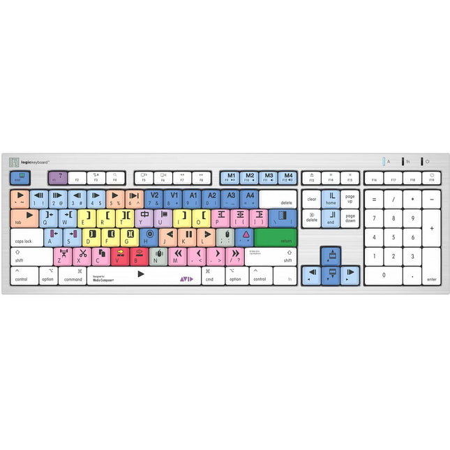 Logickeyboard ALBA Teclado para Avid Media Composer Mac USB Type-A 4.9'