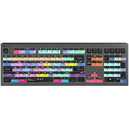 Logickeyboard ASTRA 2 Teclado Retroiluminado para Adobe After Effects CC Mac con Conexión USB y Cable Y-Split de 59"