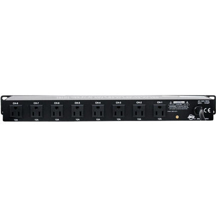 American DJ PC-100A Centro de alimentación 120 VAC 8 enchufes rack-mountable 1800W