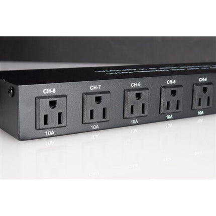 American DJ PC-100A Centro de alimentación 120 VAC 8 enchufes rack-mountable 1800W
