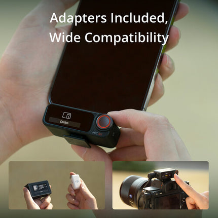 DJI Mic 2 Sistema de Micrófono Inalámbrico Digital Compacto 14 Horas de Grabación 820 Pies Alcance Bluetooth