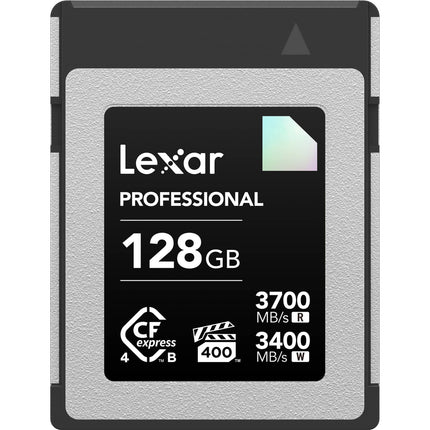 Lexar 128GB Professional DIAMOND CFexpress 4.0 Tipo B Tarjeta de Memoria 3700 MB/s Lectura 3400 MB/s Escritura