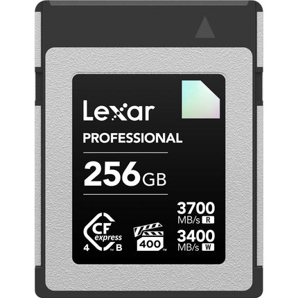 Lexar 256GB CFexpress 4.0 Tipo B Tarjeta de Memoria 3700MBs Lectura 3400MBs Escritura