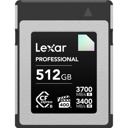 Lexar 512GB Professional DIAMOND Tarjeta de Memoria CFexpress 4.0 Tipo B 3700 MB/s Lectura 3400 MB/s Escritura