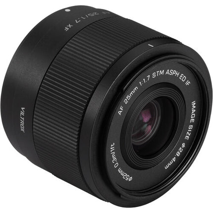 Viltrox AF 25mm f/1.7 Air XF Lente APS-C F1.7 a F16 con Bolsa y Parasol