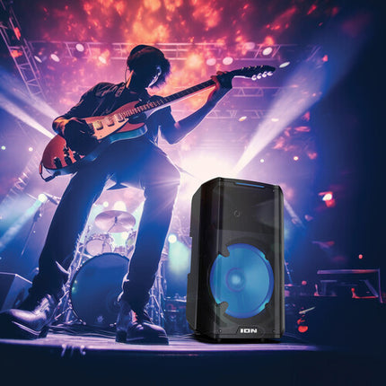 ION Audio Trouper 300 Altavoz portátil con batería 30 h 10" Woofer luces LED y micrófono cable