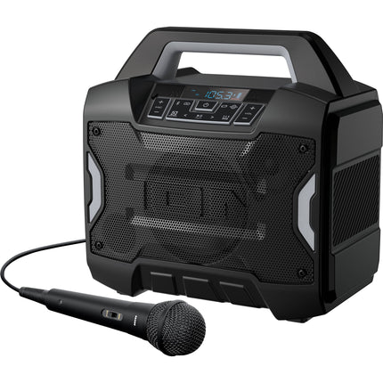 ION Audio Sport Boom altavoz recargable resistente al agua 60W con micrófono cable
