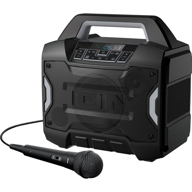 ION Audio Sport Boom altavoz recargable resistente al agua 60W con micrófono cable
