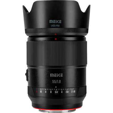 Meike 55mm f1.8 Pro AF Objetivo para FUJIFILM X con diafragma de 9 láminas y enfoque automático