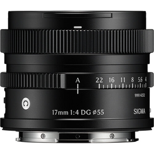 Sigma 17mm f4 DG Contemporary Lente Ultra Gran Angular 55mm