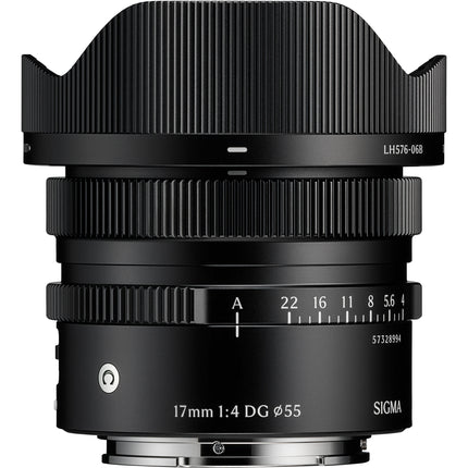 Sigma 17mm f4 DG Contemporary Lente Ultra Gran Angular 55mm