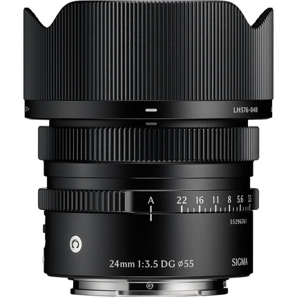 Sigma 24mm f/3.5 DG Contemporary Lente angular ultra gran angular 55mm compatible Sony E