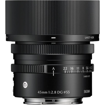 Sigma 45mm f 2.8 DG Contemporary Lente Full Frame f 22 Negro