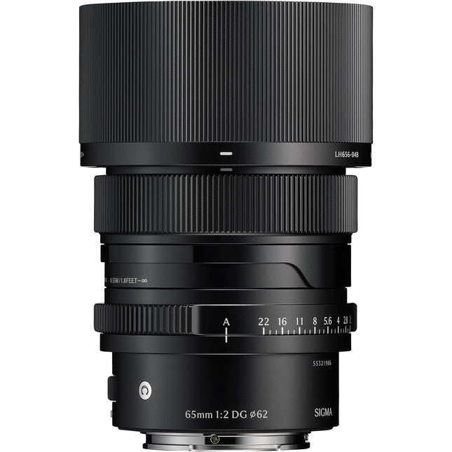 Sigma 65mm f2 DG Objetivo para Sony E con Apertura f22 y Enfoque Rápido