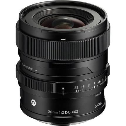 Sigma 20mm f/2 DG Lente Ultra Gran Angular Full Frame f2 a f22 negro