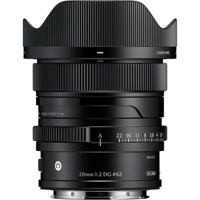 Sigma 20mm f/2 DG Lente Ultra Gran Angular Full Frame f2 a f22 negro