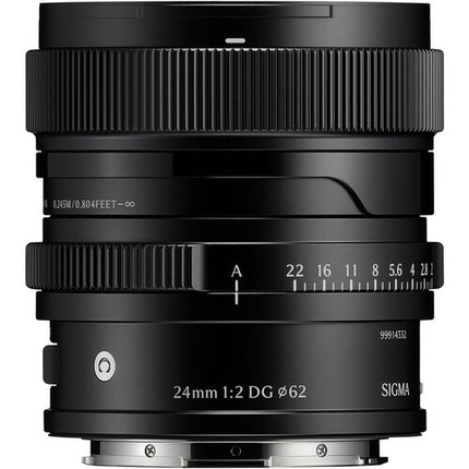 Sigma 24mm f2 DG Contemporary Lente Gran Angular F2-22 y Parasol LH656-05B