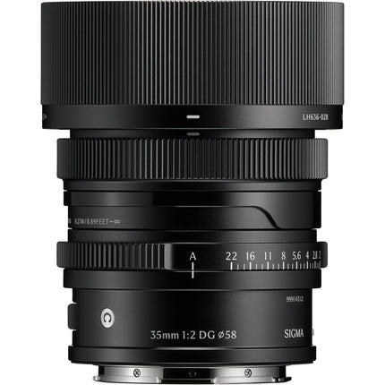 Sigma 35mm f/2 DG Lente Prime Gran Angular Full-Frame F/22 Negro