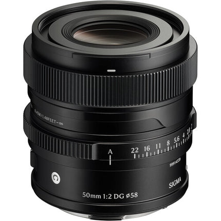 Sigma 50mm f/2 DG Contemporary Lente Prime Full Frame f2-f22 Negro