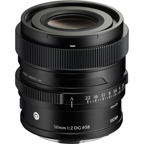 Sigma 50mm f/2 DG Contemporary Lente Prime Full Frame f2-f22 Negro