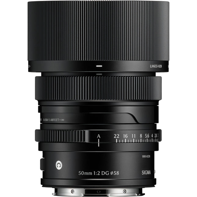 Sigma 50mm f/2 DG Contemporary Lente Prime Full Frame f2-f22 Negro